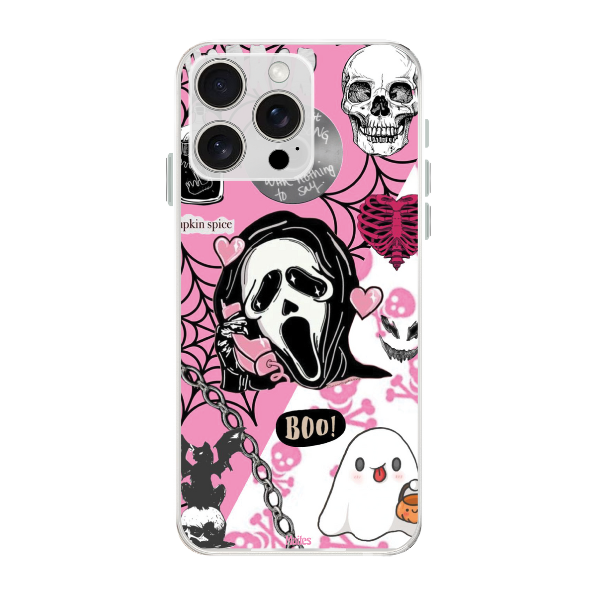 Halloween Ghostface Pink Rock