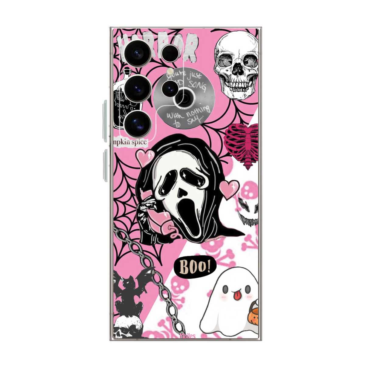 Halloween Ghostface Pink Rock